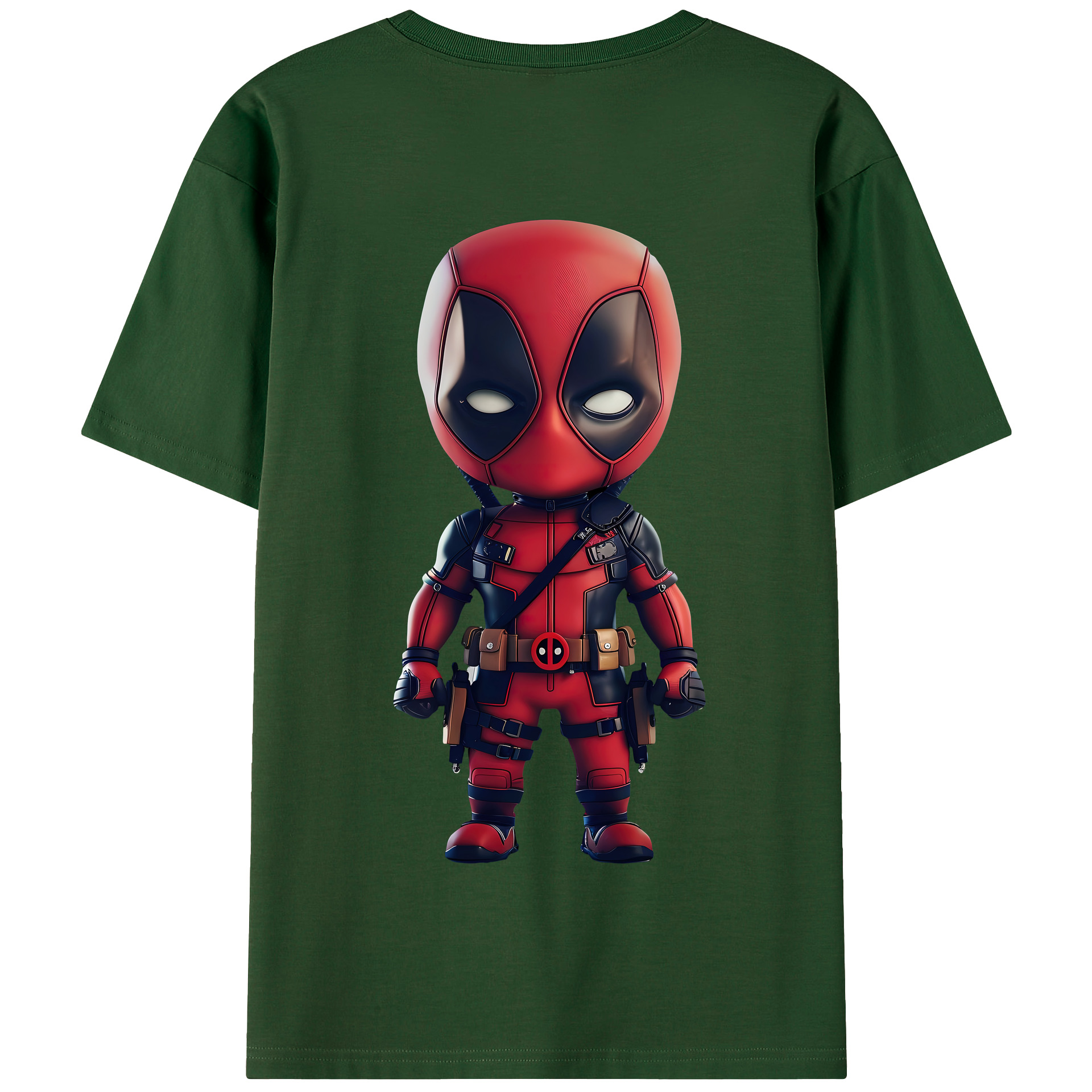 （画像用） Deadpool デッドプール 綿100％半袖Tシャツ（背面プリント）